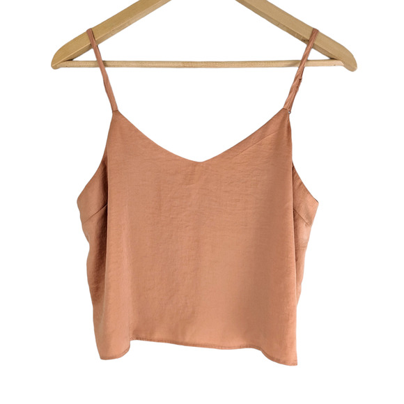 AMERICAN EAGLE Peach Cami Crop Top Size Small - Picture 1 of 9